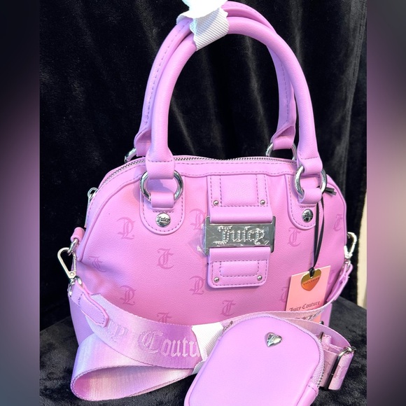 Juicy Couture💜 EXCLUSIVE💜 Violet Tulle Y2CUTE DOME SATCHEL (NWT) - Picture 9 of 16